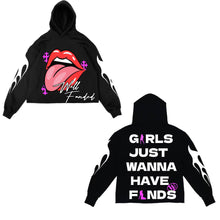Load image into Gallery viewer, Girls Just Wanna Have Funds Hoodies (BLACK)
